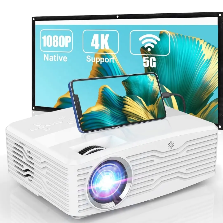 TMY Portable Home Projector V08 β 720p Native HD, Bluetooth Speaker, Upscaled Full HD Support