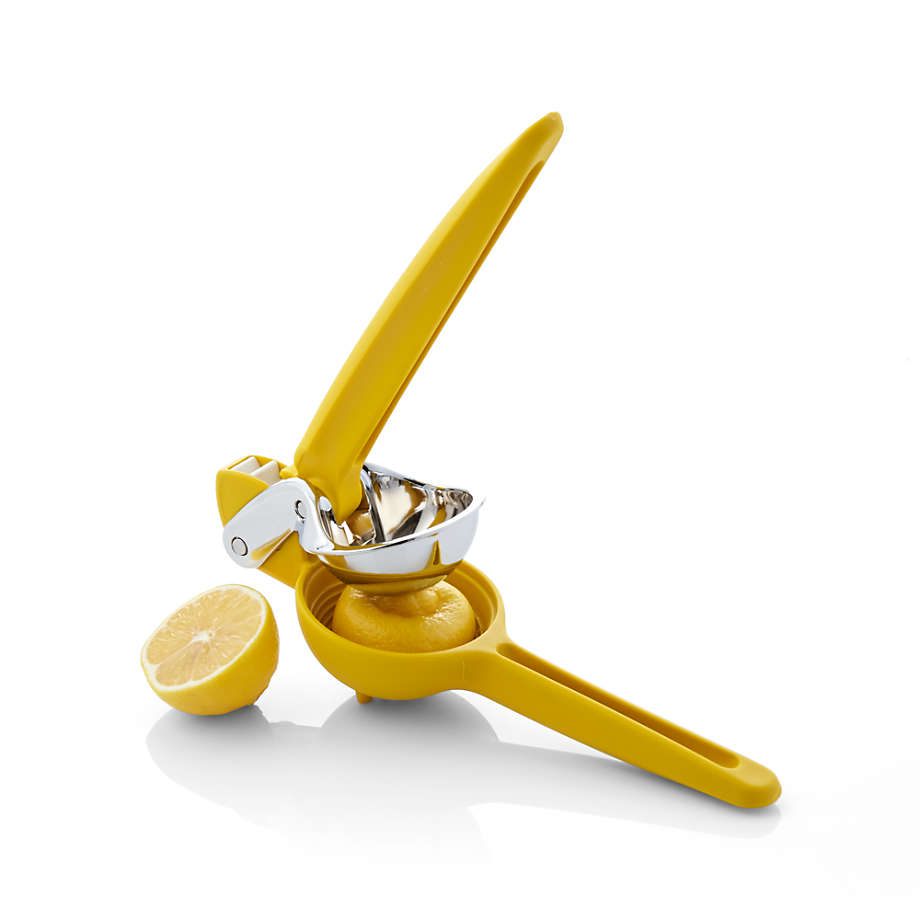 Chef’n FreshForce Citrus Juicer Lemon – Dual-Gear Handheld Juicer, Stainless Steel/Nylon, Dishwasher Safe