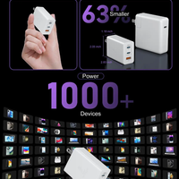 100W GaN USB-C Charger 3-Port Block – Fast Charger with Dual PD USB-C & QC USB-A Ports