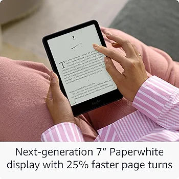 Amazon Kindle Paperwhite (2024) – 7″ Glare-Free 16 GB E-Reader, Waterproof (Raspberry)