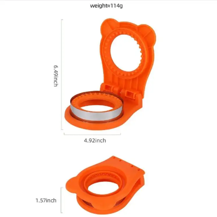 CHICHAUS Uncrustable Sandwich Maker Cutter & Sealer – 3.7-Inch Uncrustable Sandwich Maker for Kids, Crustless Pocket Sandwich Cutter & Sealer (Circle Light Blue)