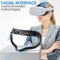 SUPERUS Facial Interface & Pad – Sweat-Proof PU Foam Replacement for Meta Quest 2