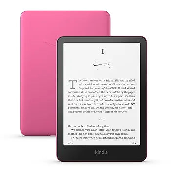 Amazon Kindle Paperwhite (2024) – 7″ Glare-Free 16 GB E-Reader, Waterproof (Raspberry)