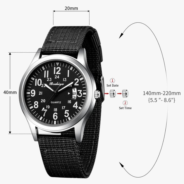 LN LENQIN R015 Waterproof Analog Watch Men – 30M Casual Fashion Silicone Strap Date Display