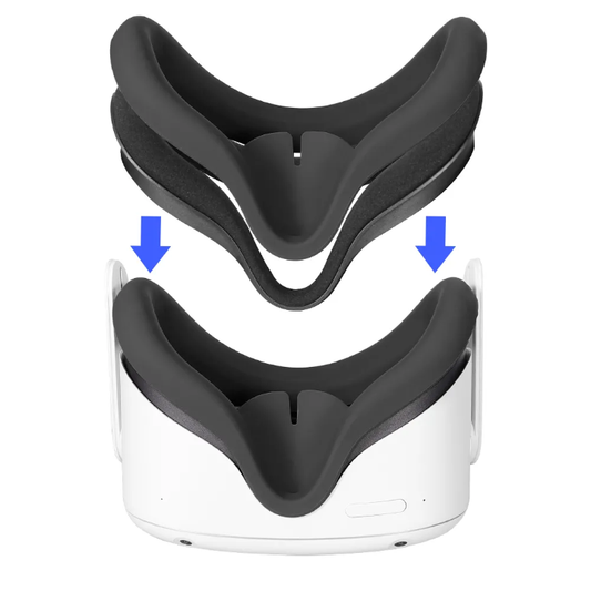 SUPERUS VR Face Cover Pad for Oculus Quest 2 – Sweat-Proof PU Leather Facial Interface Replacement