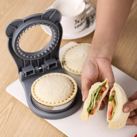 CHICHAUS Uncrustable Sandwich Maker Cutter & Sealer – 3.7-Inch Uncrustable Sandwich Maker for Kids, Crustless Pocket Sandwich Cutter & Sealer (Circle Light Blue)