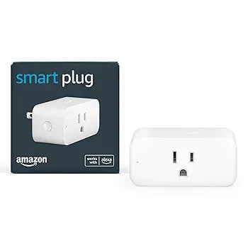 Amazon Smart Plug – Works with Alexa, Single Outlet, Voice-Controlled