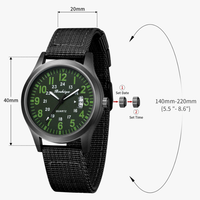LN LENQIN R015 Waterproof Analog Watch Men – 30M Casual Fashion Silicone Strap Date Display