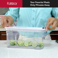 Yusshn 12-in-1 Vegetable Chopper – Multifunctional Onion & Food Cutter with 7 Blades and Container (Grey)