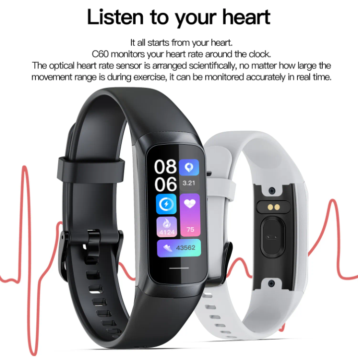 APPBYER Fitness Tracker Waterproof Band – 5 ATM Smart Health Monitor (Heart Rate, SpO₂, Sleep)