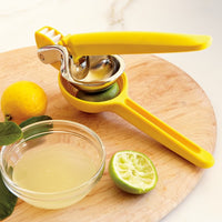 Chef’n FreshForce Citrus Juicer Lemon – Dual-Gear Handheld Juicer, Stainless Steel/Nylon, Dishwasher Safe