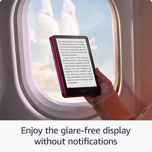 Amazon Kindle Paperwhite (2024) – 7″ Glare-Free 16 GB E-Reader, Waterproof (Raspberry)