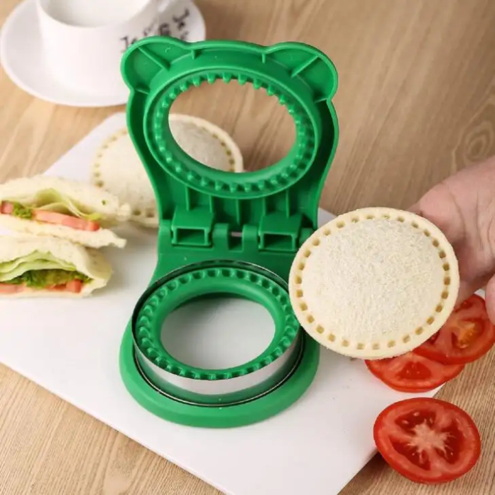 CHICHAUS Uncrustable Sandwich Maker Cutter & Sealer – 3.7-Inch Uncrustable Sandwich Maker for Kids, Crustless Pocket Sandwich Cutter & Sealer (Circle Light Blue)