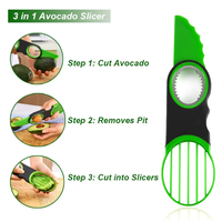 OXO Good Grips 3-in-1 Avocado Slicer Tool – Stainless Steel Pitter & Soft Non-Slip Grip