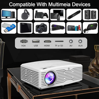TMY Portable Home Projector V08 – 720p Native HD, Bluetooth Speaker, Upscaled Full HD Support