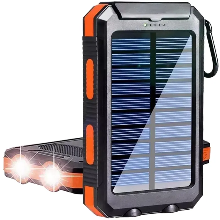 YELOMIN Solar Power Bank 38800mAh – Waterproof Outdoor 3-Output Charger with Flashlights & Type-C