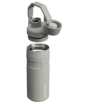 Stanley IceFlow 16-oz Ash Fast-Flow Bottle – Lightweight, Leakproof Insulated Stainless Steel