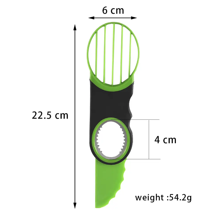 OXO Good Grips 3-in-1 Avocado Slicer Tool – Stainless Steel Pitter & Soft Non-Slip Grip