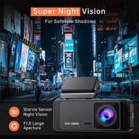 Veement V300 1296P Front WiFi Dash Cam with Night Vision & 24-Hour Parking Mode