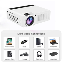 TMY Portable Home Projector V08 – 720p Native HD, Bluetooth Speaker, Upscaled Full HD Support