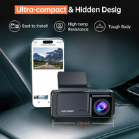 Veement V300 1296P Front WiFi Dash Cam with Night Vision & 24-Hour Parking Mode