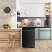 WANAI Compact Chest Freezer 3.5 Cu.Ft – Adjustable Thermostat Small Deep Freezer for Apartment/Kitchen