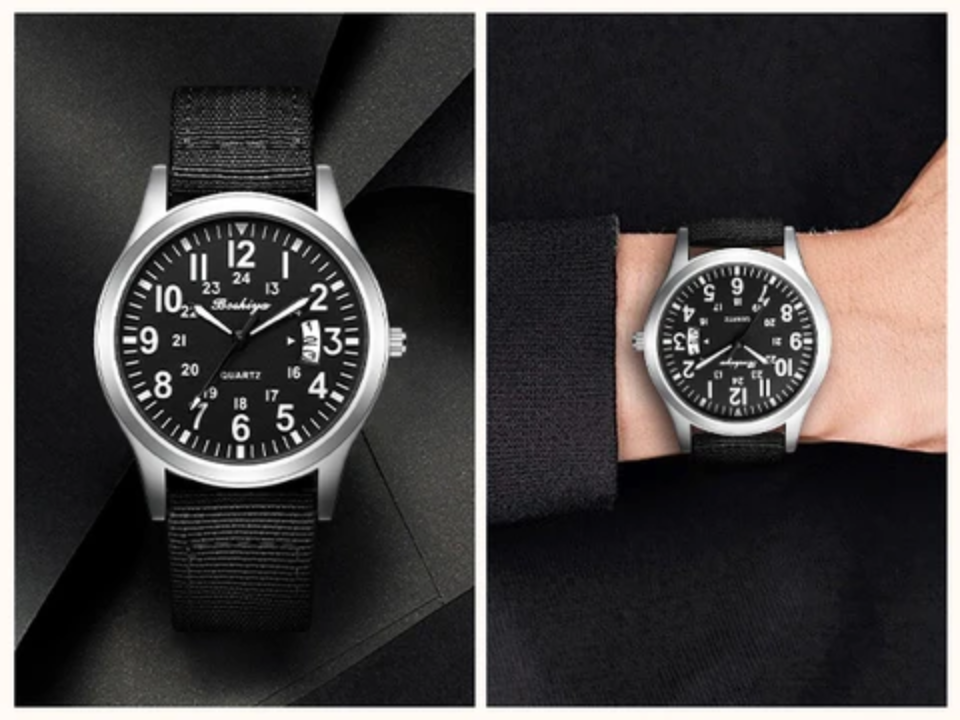 LN LENQIN R015 Waterproof Analog Watch Men – 30M Casual Fashion Silicone Strap Date Display