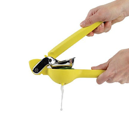 Chef’n FreshForce Citrus Juicer Lemon – Dual-Gear Handheld Juicer, Stainless Steel/Nylon, Dishwasher Safe