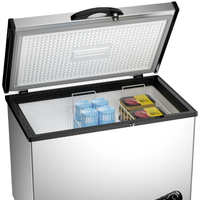 WANAI Compact Chest Freezer 3.5 Cu.Ft – Adjustable Thermostat Small Deep Freezer for Apartment/Kitchen