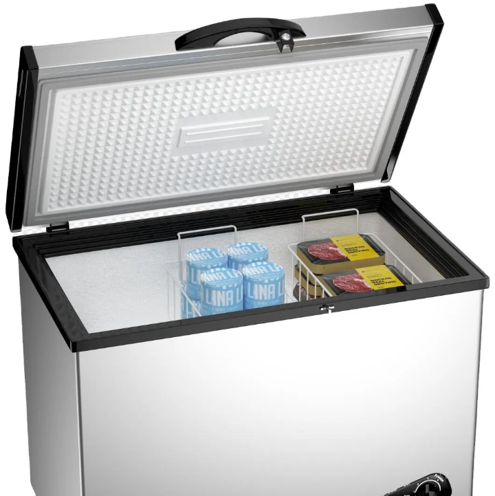 WANAI Compact Chest Freezer 3.5 Cu.Ft – Adjustable Thermostat Small Deep Freezer for Apartment/Kitchen