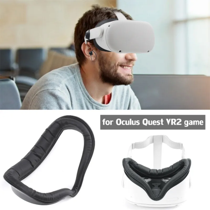 SUPERUS VR Face Cover Pad for Oculus Quest 2 – Sweat-Proof PU Leather Facial Interface Replacement