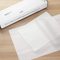 Amazon Basics 3 mil Laminating Sheets 200-Pack, 9″×11.5″ Clear
