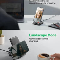 INIU 15W Fast Qi Wireless Charging Station – Adaptive Night Light & Universal Compatibility