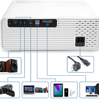 TMY Portable Home Projector V08 – 720p Native HD, Bluetooth Speaker, Upscaled Full HD Support